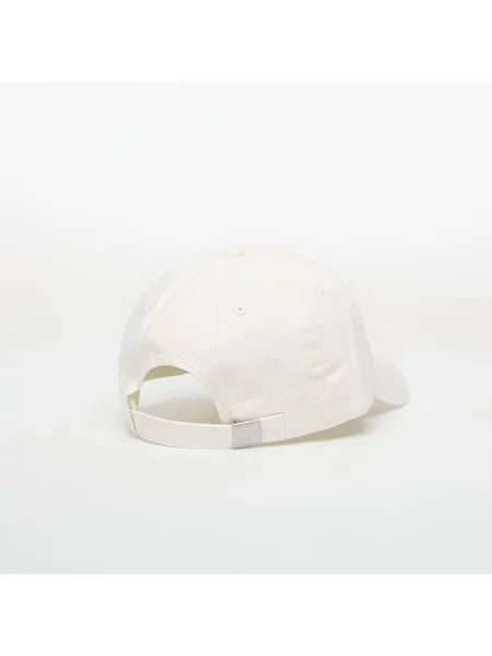 Czapka z daszkiem New Balance 6 Panel Chain Stitch Logo biało-kremowa biała