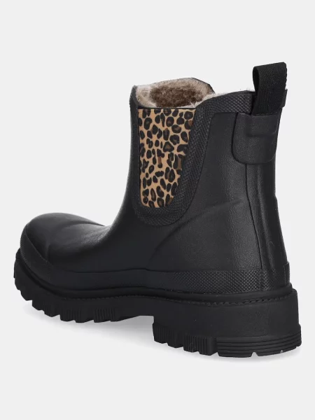 Holínky Verbenas LUA MATE ANIMAL FUR černá