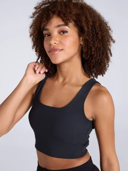 Dzianinowy top Animal czarny