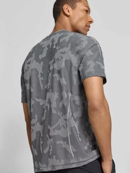 T-shirt z okrągłym dekoltem i detalem z logo Ea7 Emporio Armani czarna