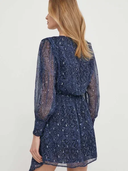 Šaty Pepe Jeans Camille tmavomodrá mini