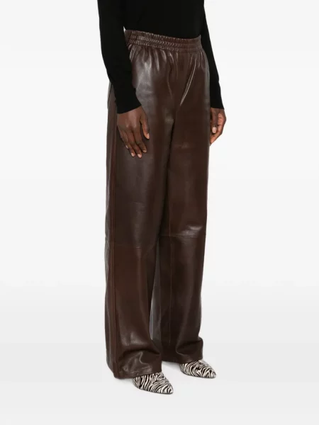 Pantaloni Simkhai din piele maro