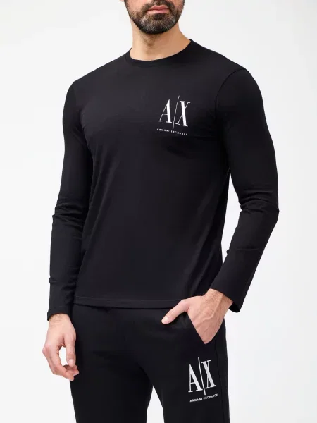 Лонгслив Armani Exchange черный