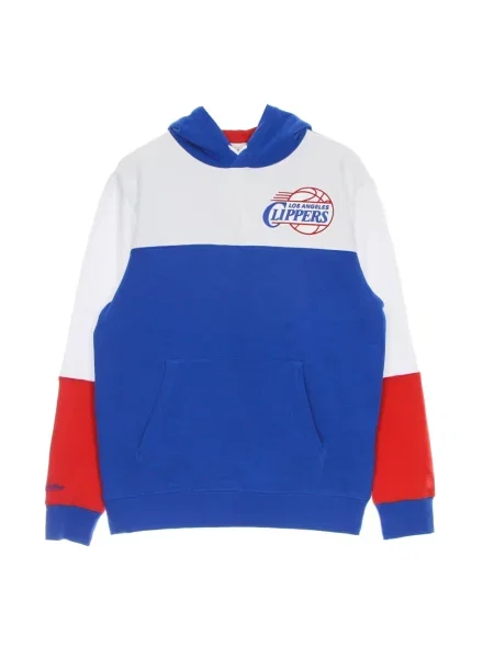 Bluza z kapturem Mitchell & Ness z kapturem niebieska