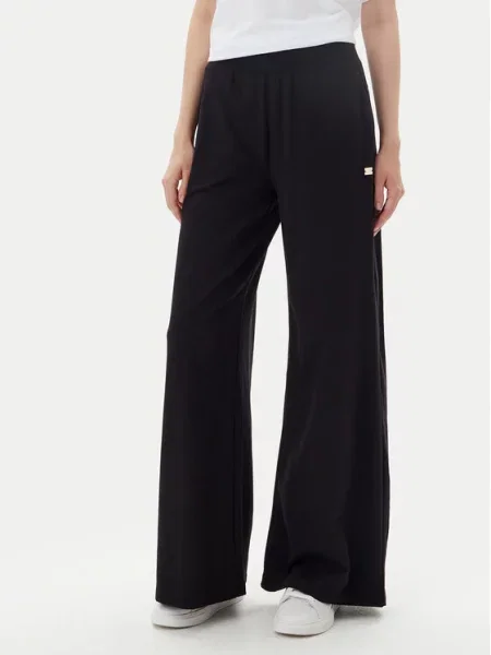 Emporio Armani Spodnie dresowe Wide Leg czarny