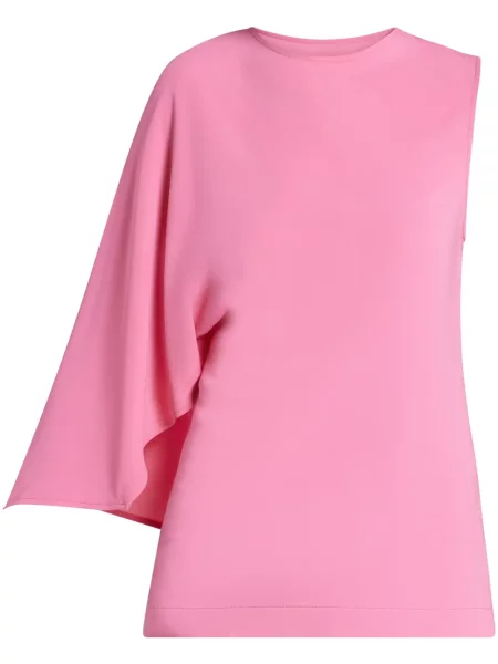 Top Stella Mccartney cu un umăr gol roz