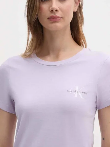 Calvin Klein Jeans kratka majica vijolična