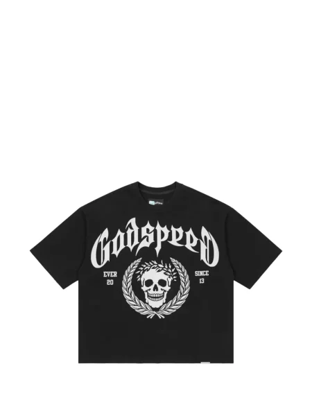 Tricou Godspeed cu imagine negru