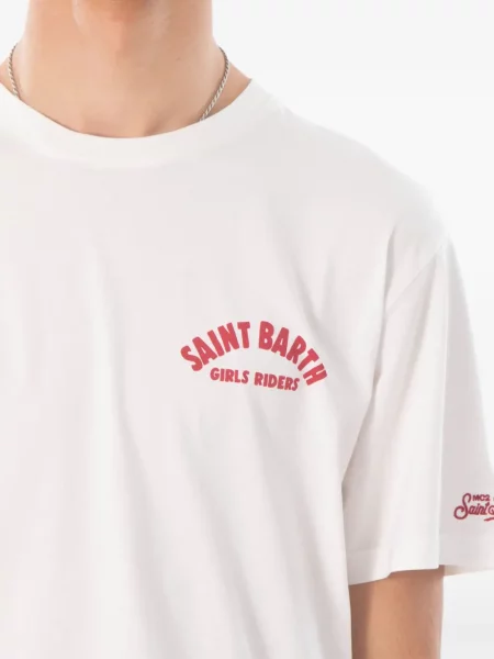 Tricou Mc2 Saint Barth cu imagine alb
