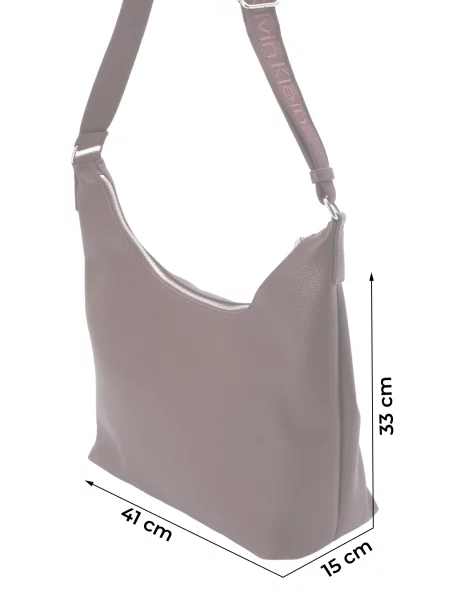 Kabelka Calvin Klein Bordová červená