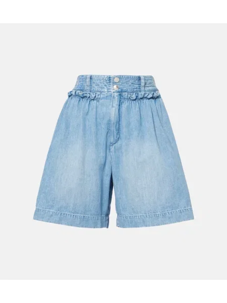 Pantaloni scurți din denim Isabel Marant albastru