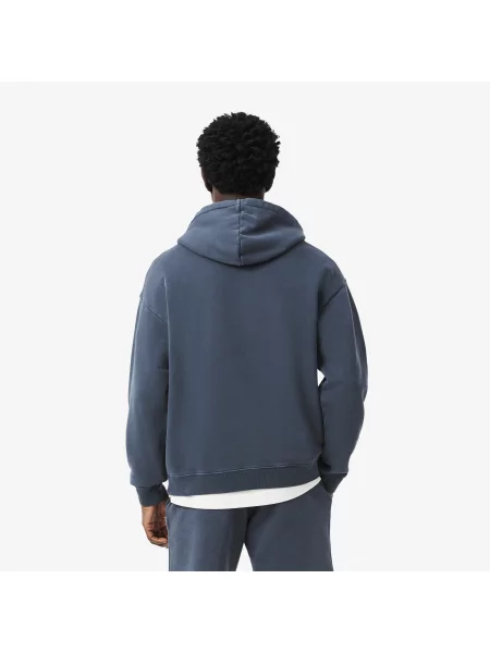 Lacoste Bluza Z Kapturem Loose Fit granatowa