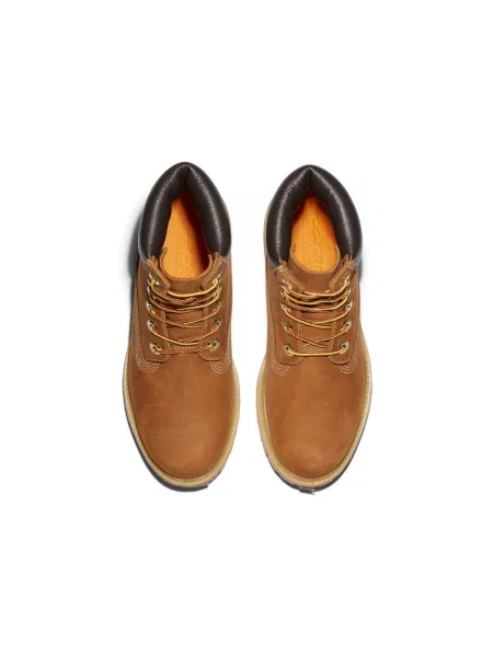 Botine Timberland cu șireturi din dantelă maro