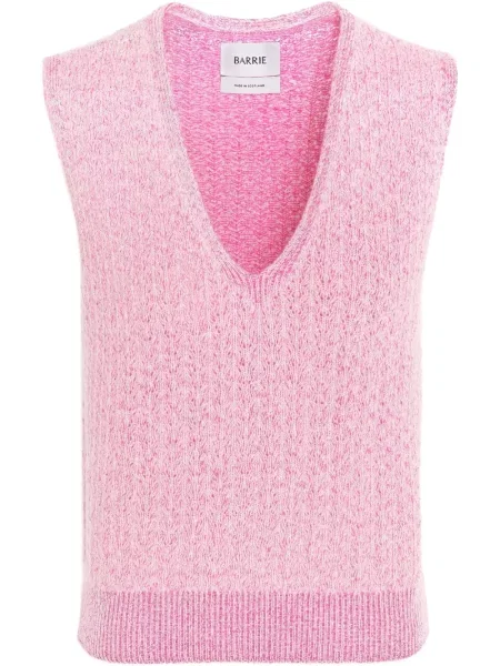 Vestă Barrie tricotate roz