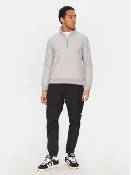Adidas Mikina Trefoil Essentials Waffle šedá