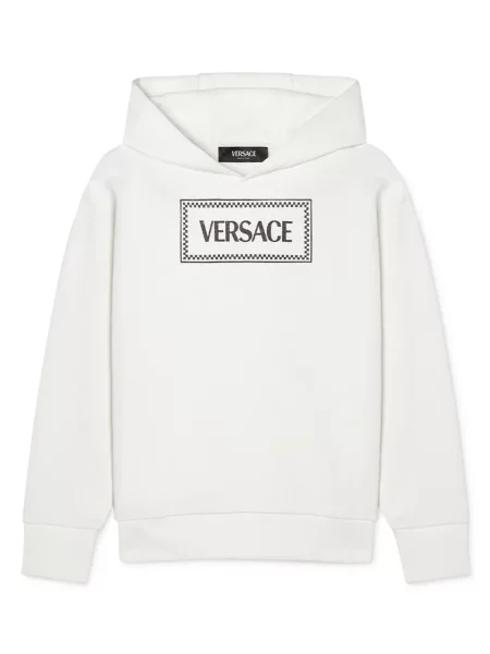 Bluza z kapturem dziecięca Versace biała