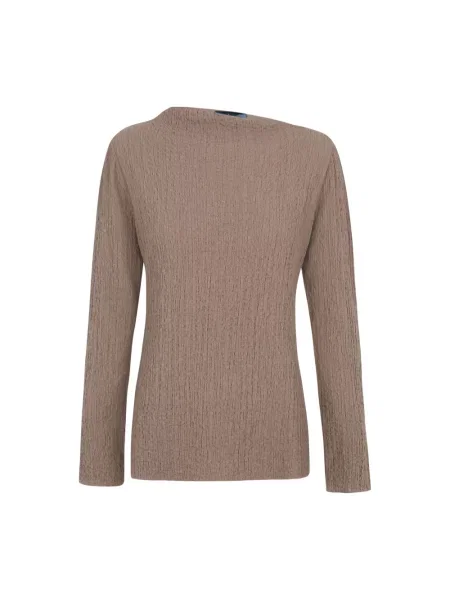 Top Cortana wełniany brązowy