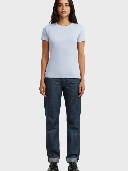 Футболка G-star Raw блакитна