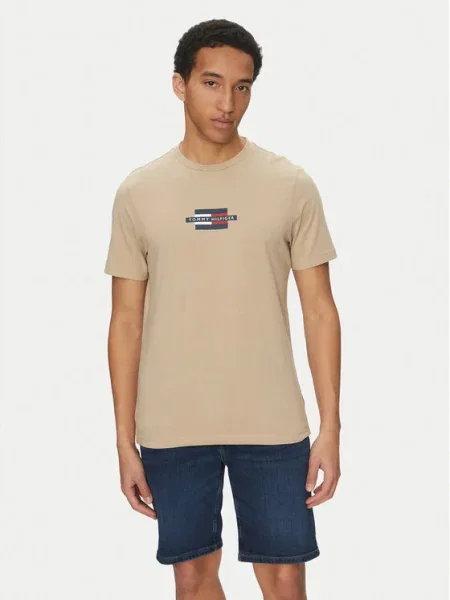 Tommy Hilfiger Tricou Flag Box bej
