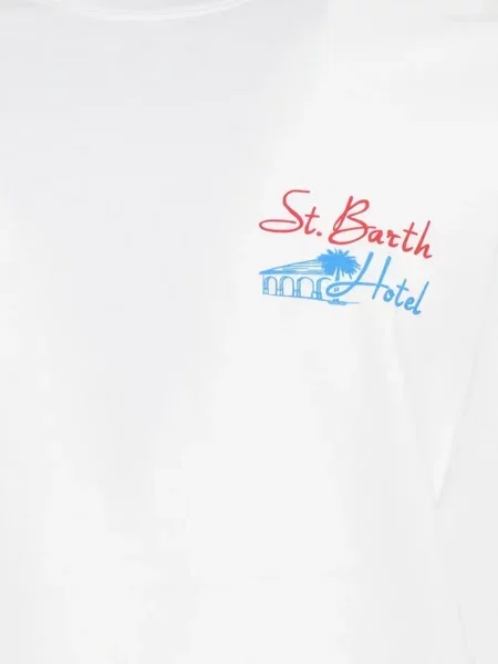 Tricou Mc2 Saint Barth cu imagine alb