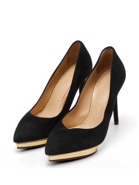 Pantofi cu toc Charlotte Olympia cu platformă negru
