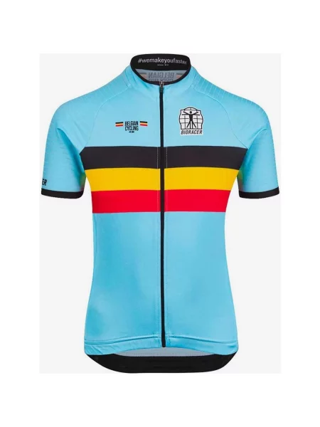 Bioracer Belgia Icon Classic Koszulka z krótkim rękawem dziecięca niebieska