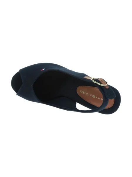 Tommy Hilfiger Espadrilles Flag High Wedge Espad Slingback sötétkék