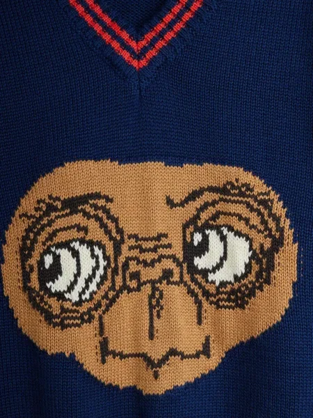 Sweter dziecięcy Mini Rodini niebieski
