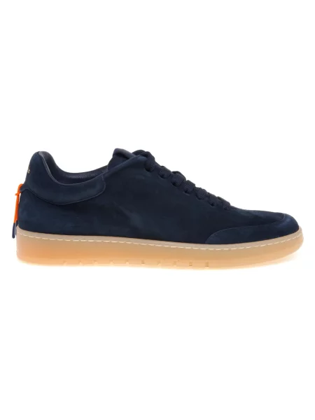 Sneakersy Barracuda skórzane niebieskie