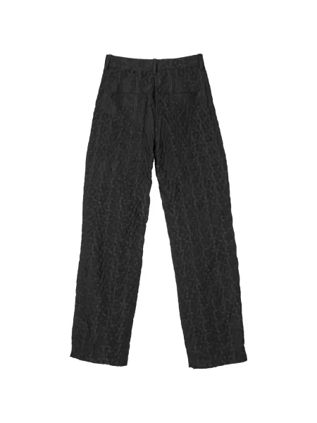 Jacquard sužene hlače Cecilie Bahnsen crna