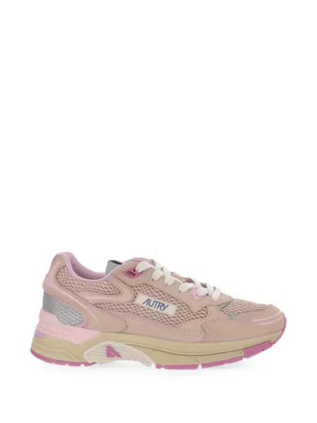 Sneakerși Autry din piele de căprioară roz