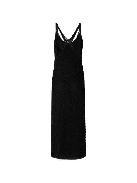 Rochie Pinko cu decolteu în V negru