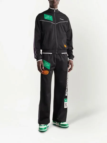 Siuvinėtas striukė Off-white balta