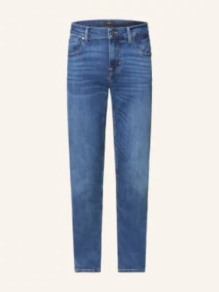 7 For All Mankind Dżinsy Slimmy Tapered Extra Slim Fit blau niebieski