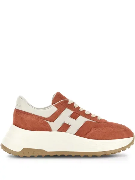 Sneakerși Hogan din piele de căprioară maro