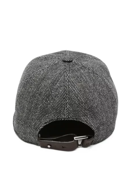 Șapcă Lorena Antoniazzi cu model herringbone negru