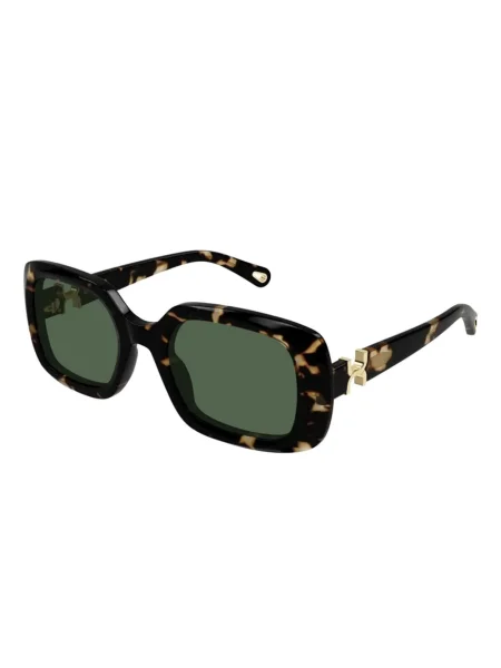 Ochelari de soare Chloé Eyewear cu imprimeu geometric maro