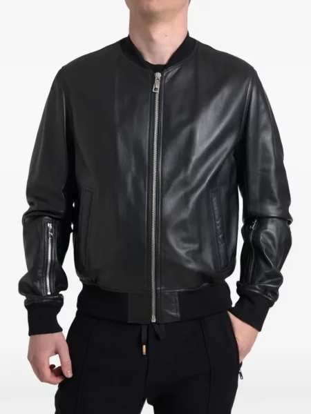 Geanta de piele Dolce & Gabbana negru