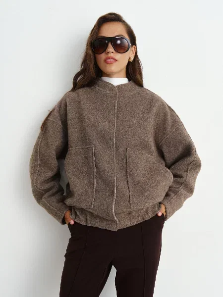 Бомбер RicaMare коричневий