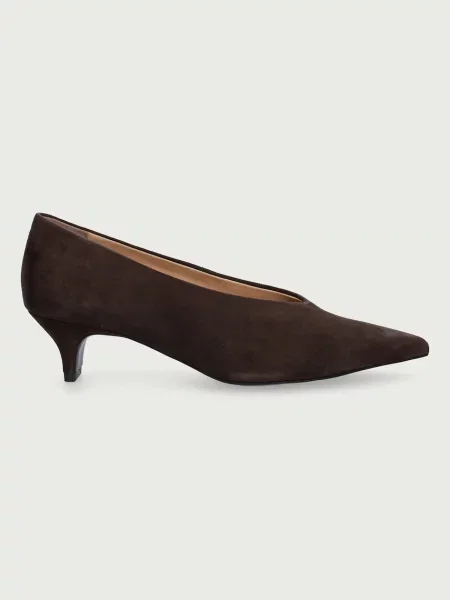 Gant pantofi cu stiletto din piele întoarsă Tillbye maro