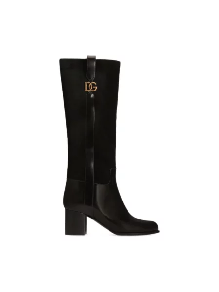 Botki Dolce And Gabbana zamszowe czarne