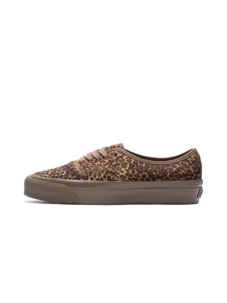 Sneakersy Vans Authentic skórzane w panterkę brązowe