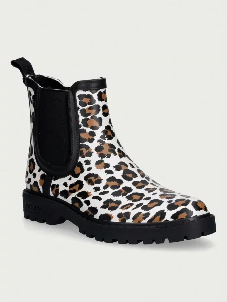 Verbenas cizme Wellington pentru femei GAUDI SMOOTH ANIMAL bej