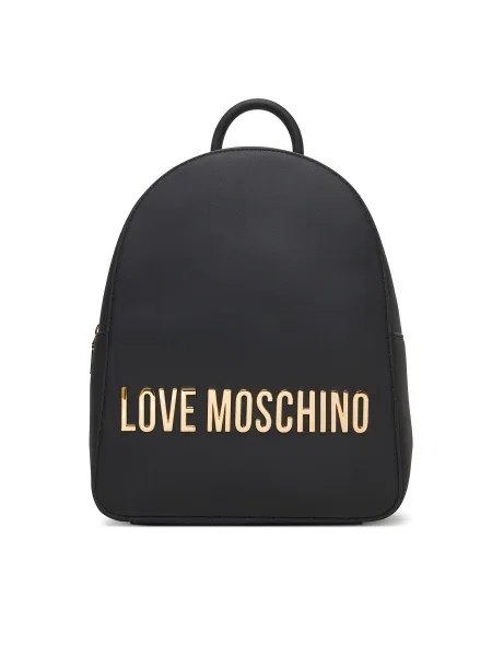 Раница Love Moschino дамска голям с изчистен дизайн черно