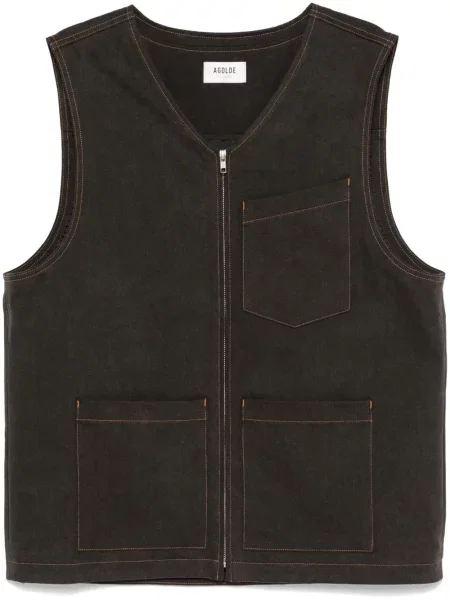 Vestă Agolde maro