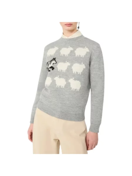 Dzianinowy sweter Weekend Max Mara szary