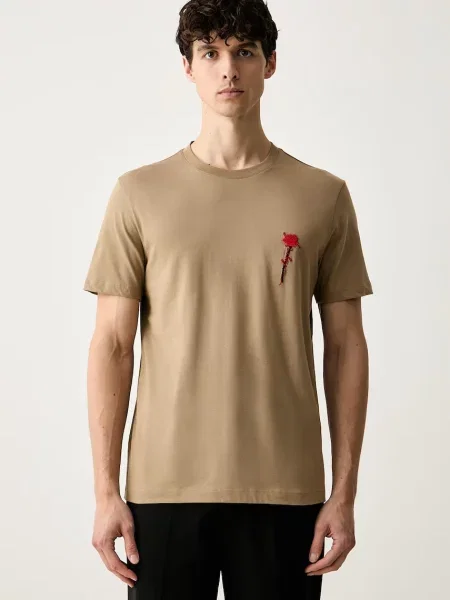 HUGO tricou pentru bărbați din Diflow bej