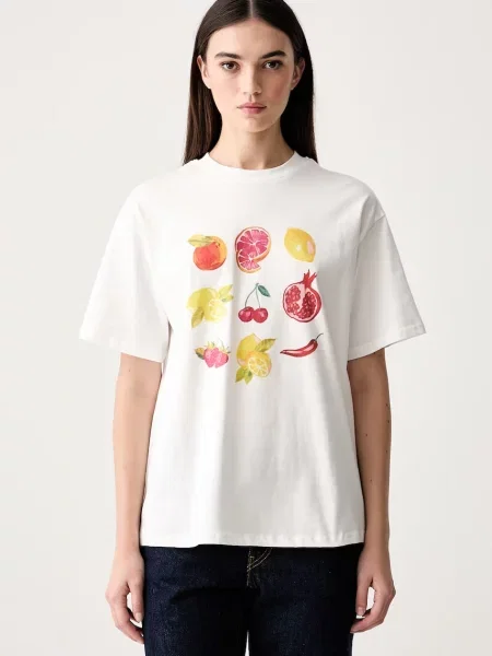 Never Fully Dressed tricou pentru femei din alb