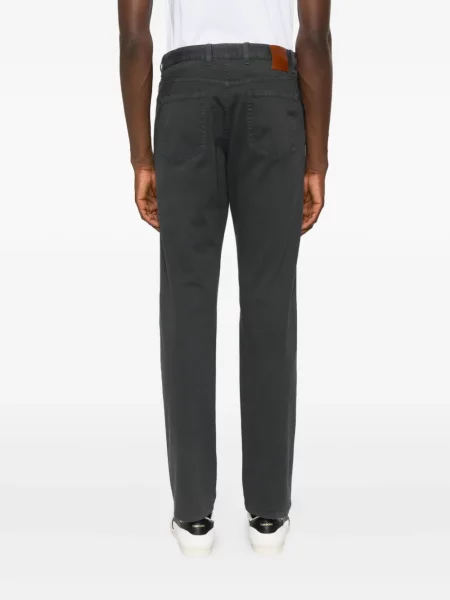 Traperice ravnih nogavica Zegna siva