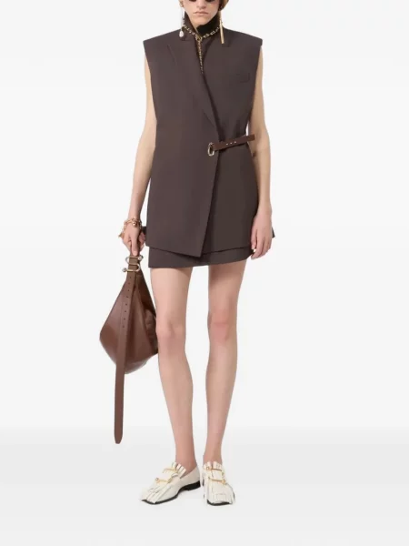 Αμανικας τέντωμα μπλέιζερ Sportmax καφέ